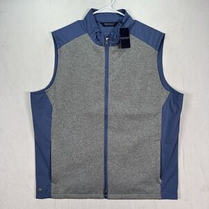Peter Millar Vest Mens XL Gray Blue Cambridge Crown Crafted Stretch NWT $265